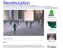 Tablet Screenshot of geosimulation.org