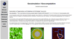 Desktop Screenshot of geosimulation.de